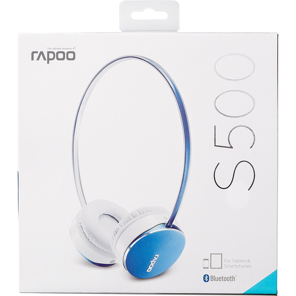 Гарнитура RAPOO Bluetooth Stereo Headset S500 Green Конструкция накладные (накладываются на ухо)