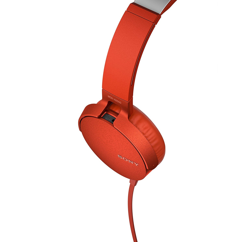 Гарнитура SONY MDR-XB550AP Red (MDRXB550APR.E) Конструкция накладные (накладываются на ухо)