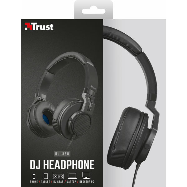 Гарнитура TRUST DJ headphone (21707) Акустическое оформление закрытые