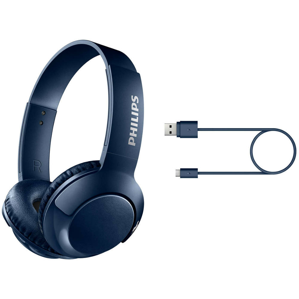 Гарнітура PHILIPS SHB3075BL/00 Blue Акустичне оформлення закриті