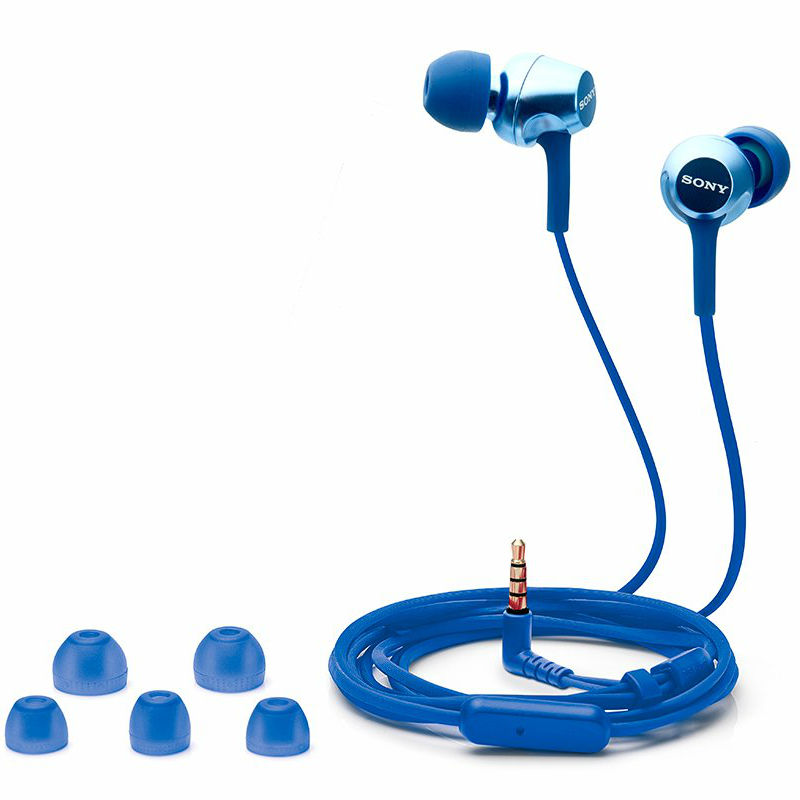 Зовнішній вигляд Гарнітура SONY MDR-EX255AP Blue (MDREX255APL.E)