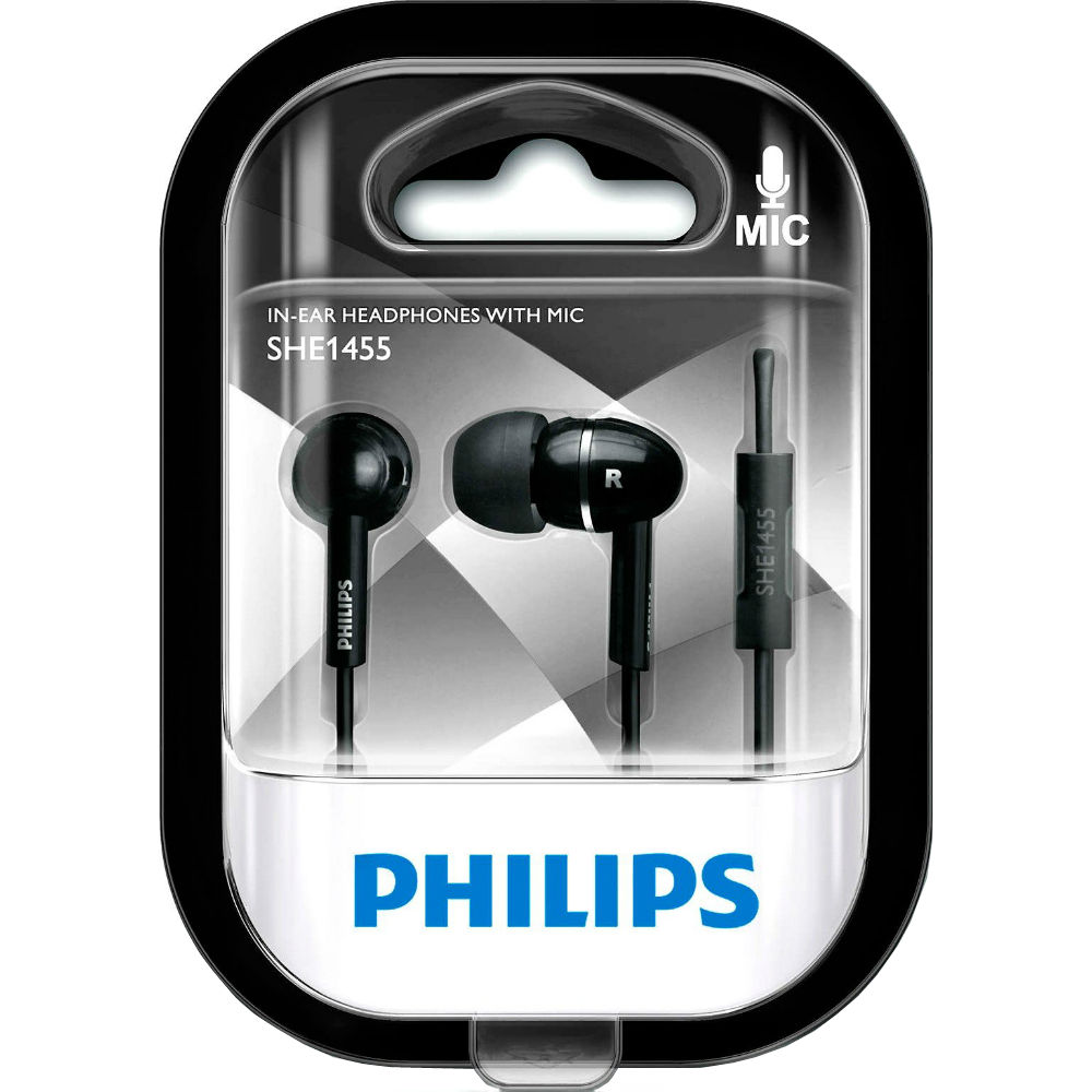 Гарнітура PHILIPS SHE1455BK/10 Black Вид гарнітура