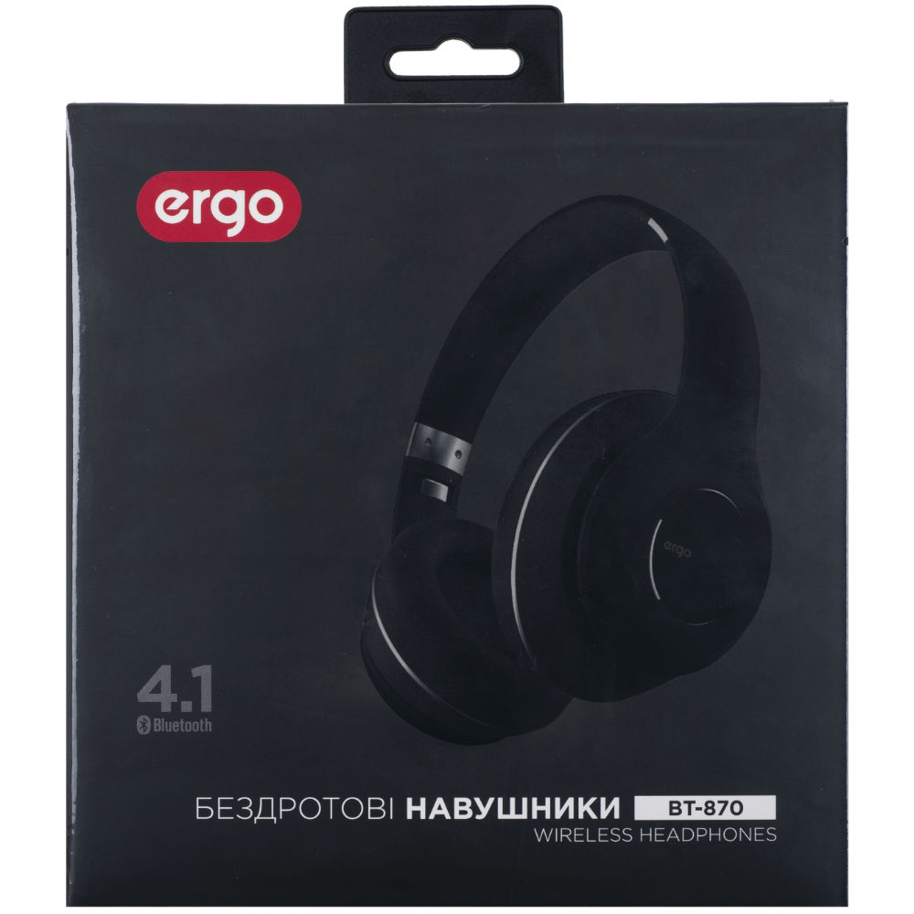 Зовнішній вигляд Гарнітура ERGO BT-870 Black