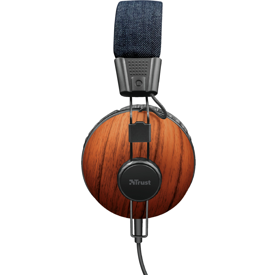 Гарнитура TRUST Noma Headphones denim wood (22637) Конструкция накладные (накладываются на ухо)