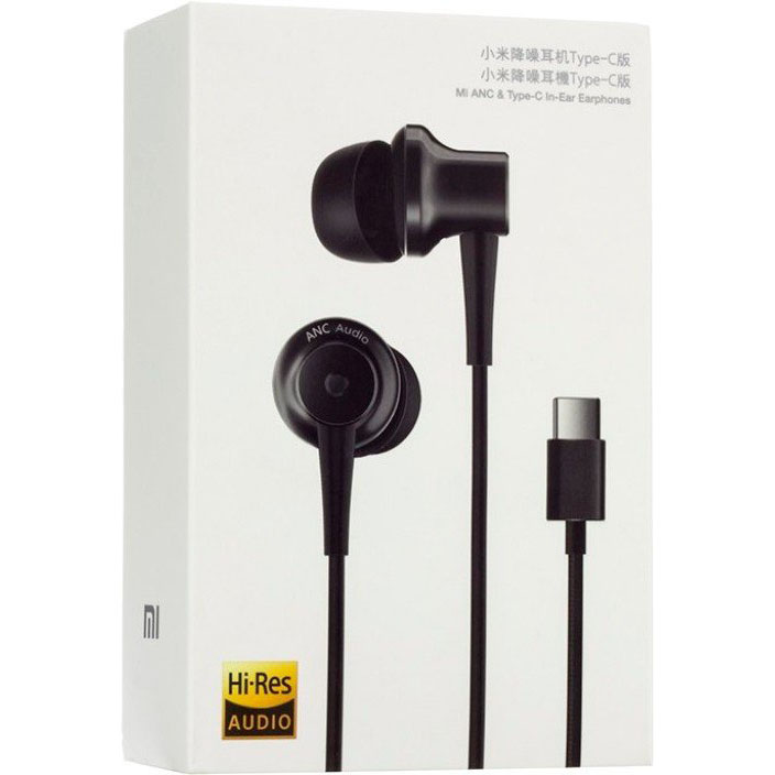 Зовнішній вигляд Гарнітура XIAOMI Mi ANC & Type-C In-Ear Earphones Black (360030)