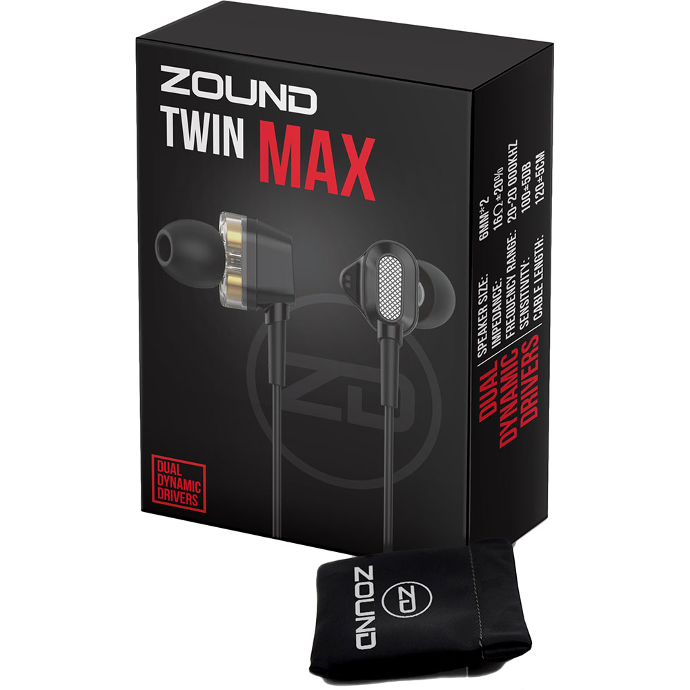 Гарнітура ZOUND Twin Max Black Вид гарнітура