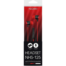 Гарнітура NOMI NHS-125 Black/Red (378459)