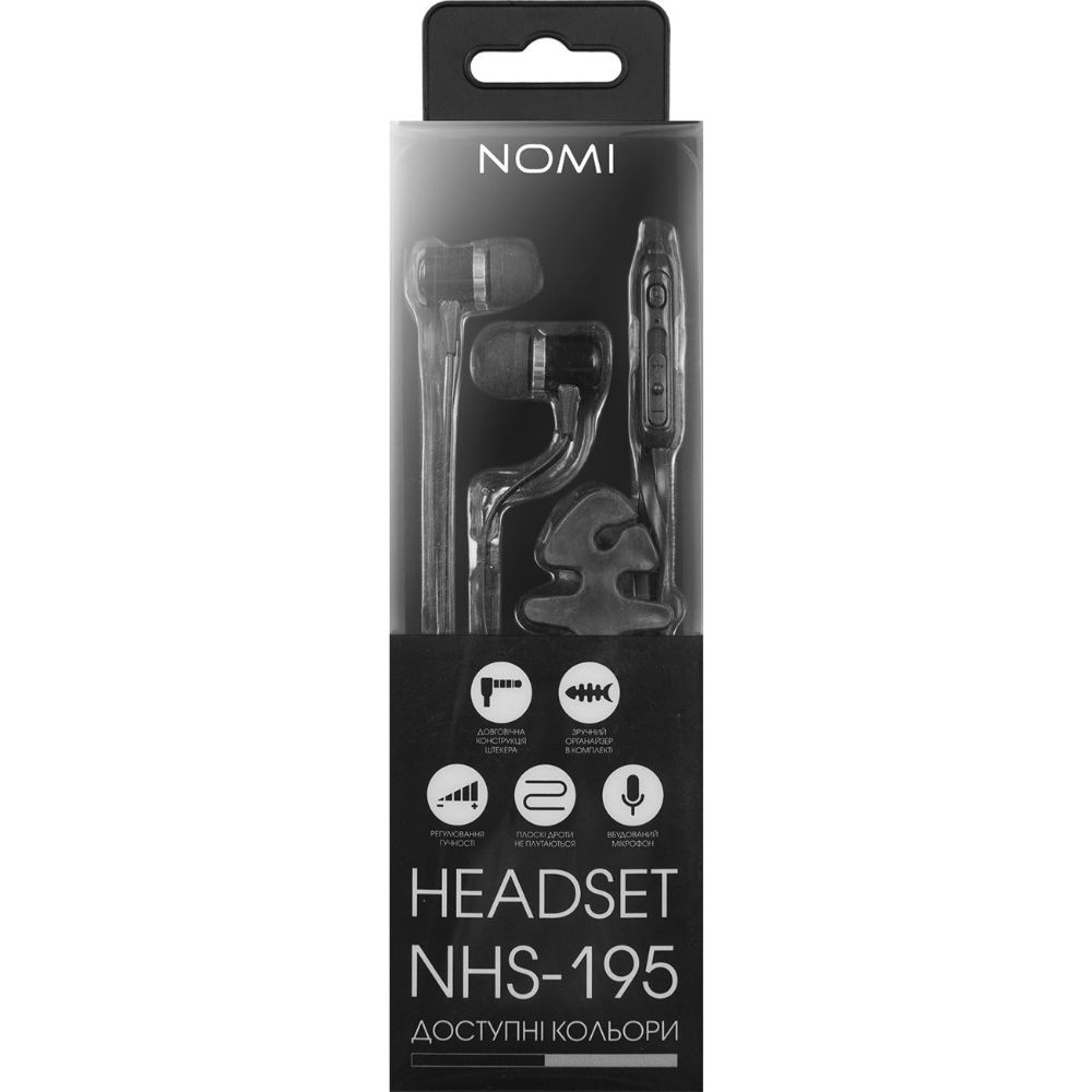 Внешний вид Гарнитура NOMI NHS-195 Black (378466)