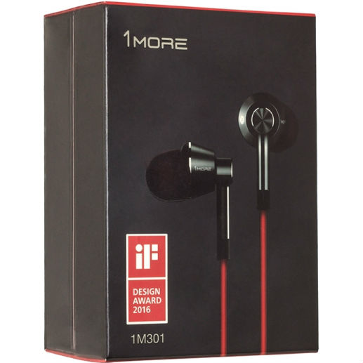 Гарнитура 1MORE 1M301 Piston In-Ear Mic Black (1M301-BLACK) Дополнительно 20 - 20000