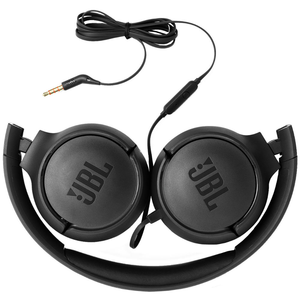 Зовнішній вигляд Гарнітура JBL Tune 500 Black (JBLT500BLK)