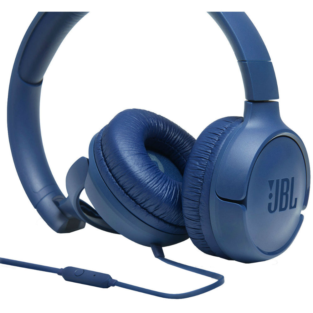 Гарнітура JBL Tune 500 Blue (JBLT500BLU) Конструкція повнорозмірні (повний обхват вуха)