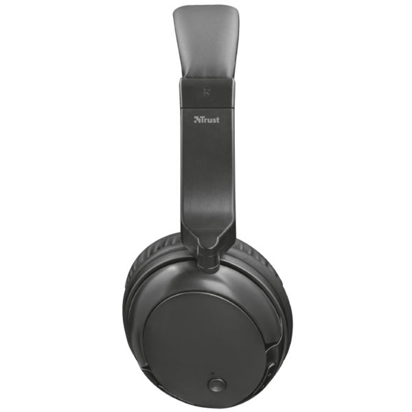 Гарнитура TRUST Kodo Bluetooth Wireless Headphone black metallic (22452) Конструкция полноразмерные (полный обхват уха)