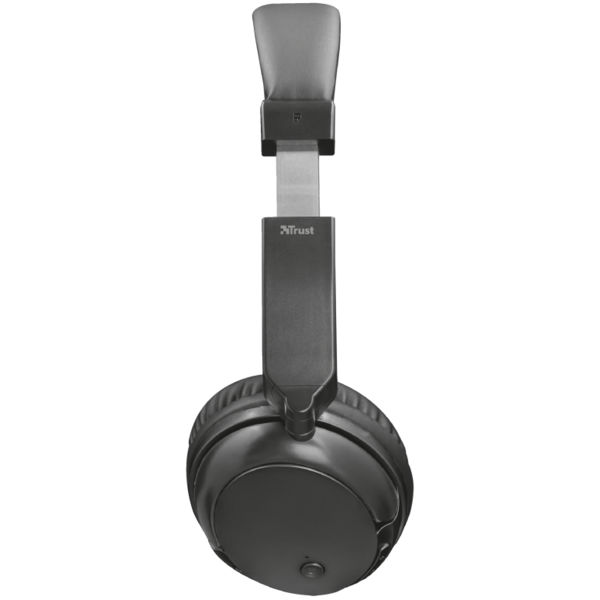 Гарнитура TRUST Kodo Bluetooth Wireless Headphone black metallic (22452) Крепление дуга (над головой)