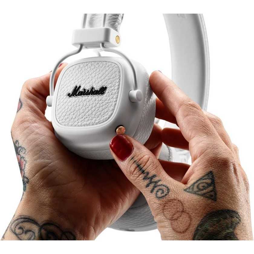 Гарнитура MARSHALL Headphones Major III Bluetooth White (4092188) Крепление дуга (над головой)