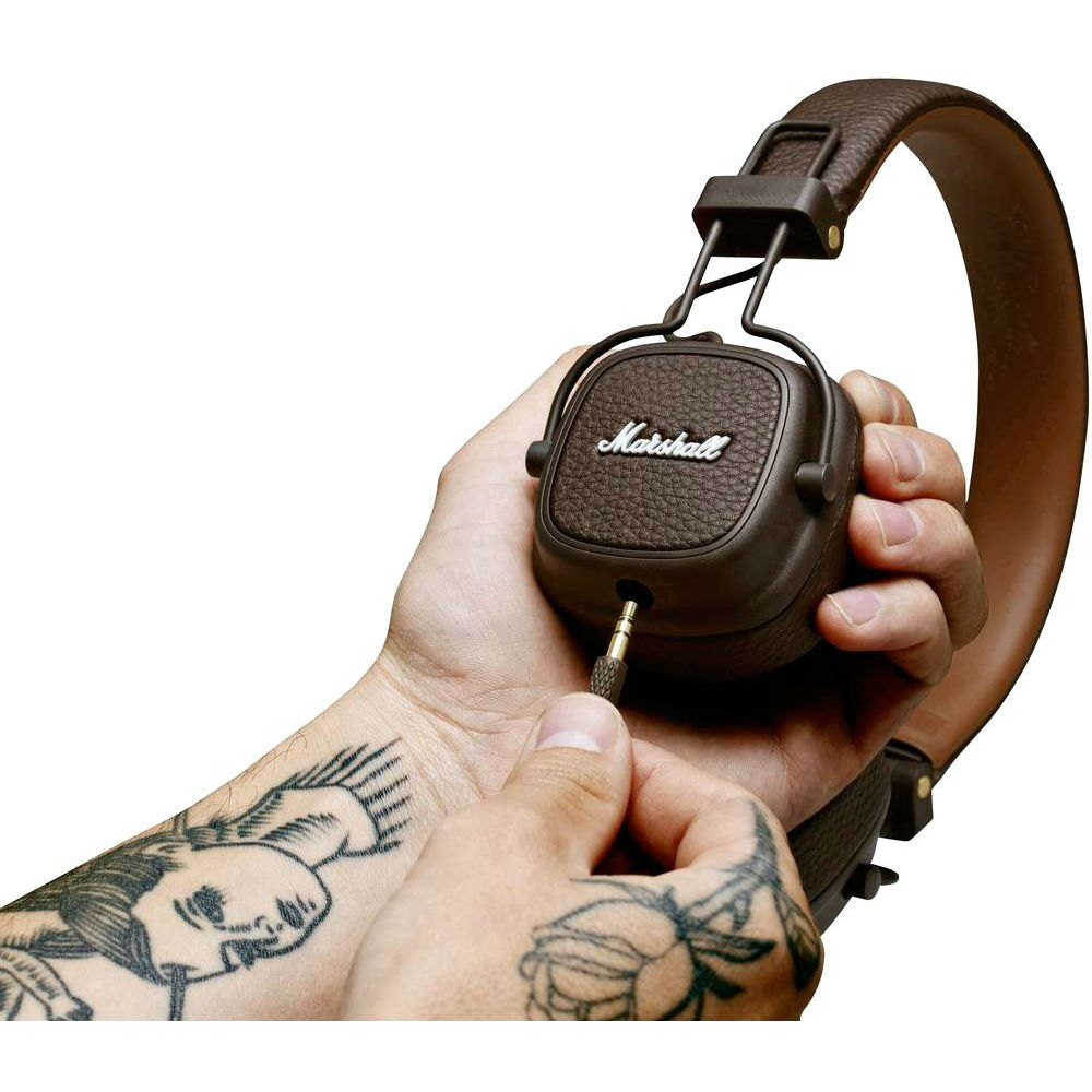 Гарнитура MARSHALL Headphones Major III Brown (4092184) Крепление дуга (над головой)