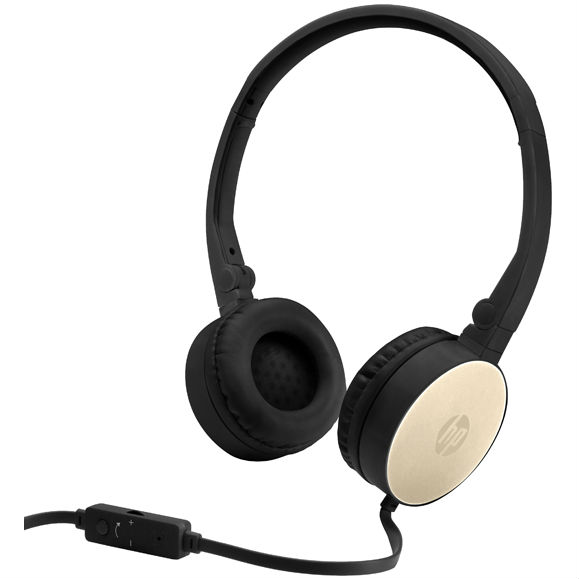 

Гарнитура HP Stereo Headset H2800 Black/Gold (2AP94AA), H2800 Black w. silk Gold