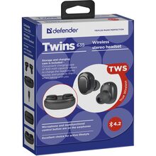 Гарнитура DEFENDER Twins 635 Black (63635)