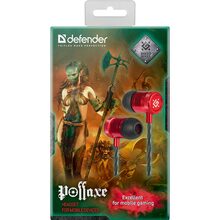 Гарнітура DEFENDER Pollaxe Black/Red (64453)