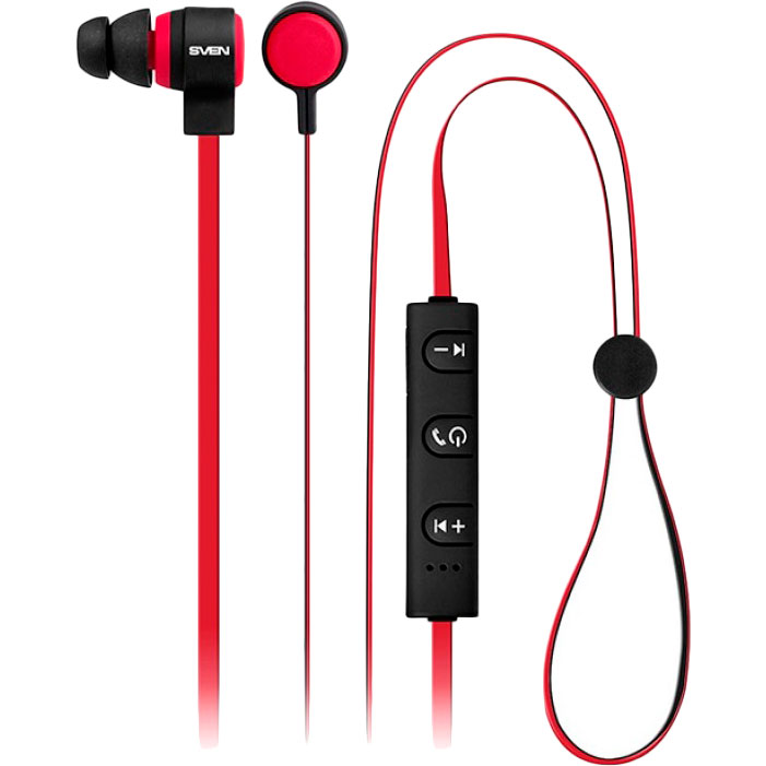 

Гарнитура Sven SEB-B270MV Black/Red, Наушники SEB-B270MV (Bluetooth), black-red