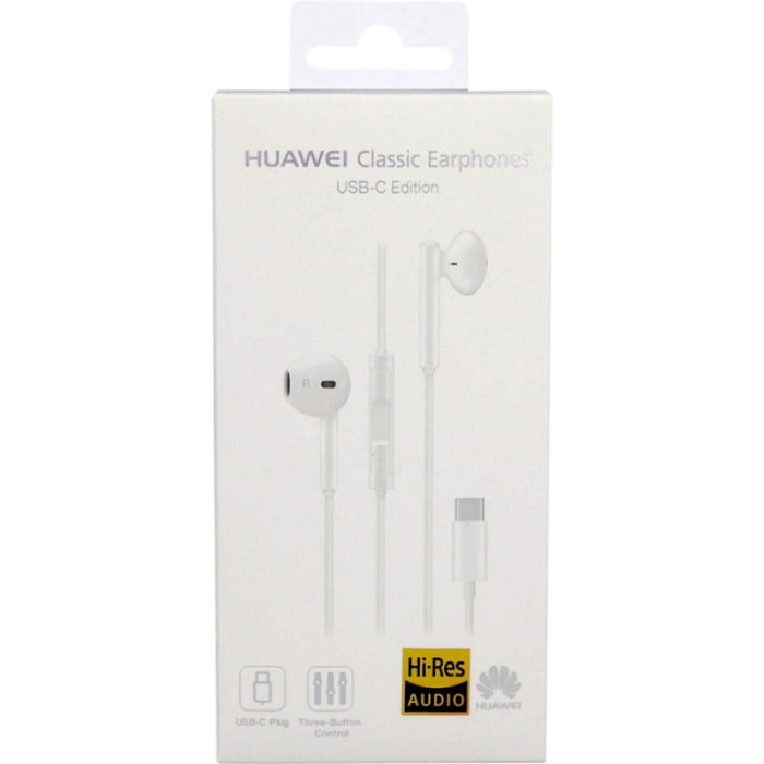 Гарнитура HUAWEI CM33 White Конструкция вкладыши (в ушную раковину)