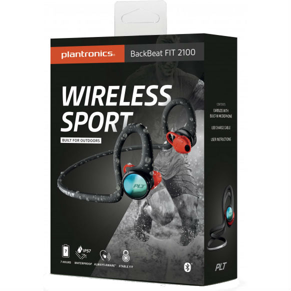 Гарнитура PLANTRONICS BackBeat Fit 2100 Black (158208) Конструкция вкладыши (в ушную раковину)