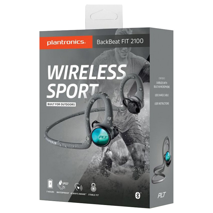 Гарнитура PLANTRONICS BackBeat Fit 2100 Grey (158210) Конструкция вкладыши (в ушную раковину)