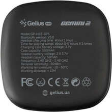 Гарнітура GELIUS Pro Twins Gemini 2 HBT-025 Black