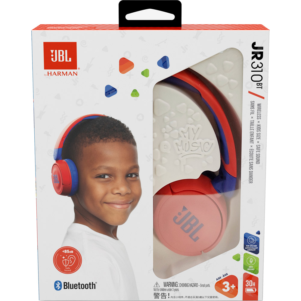 Зовнішній вигляд Навушники JBL JR310BT Red (JBLJR310BTRED)