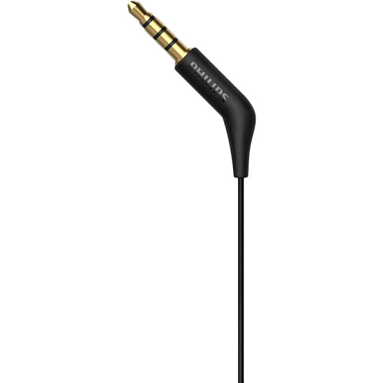 Гарнитура PHILIPS TAE1105 In-ear Mic Black (TAE1105BK/00) Подключение проводное