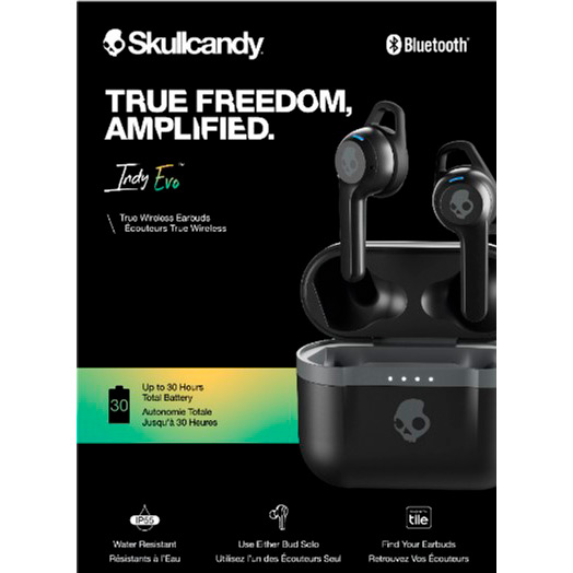 Гарнітура SKULLCANDY TW Indy Evo True Black (S2IVW-N740) Кріплення TWS (без дроту)