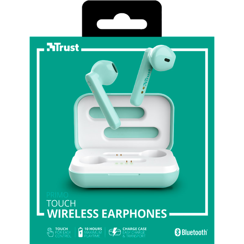 Фото Гарнітура TRUST Primo Touch True Wireless Mic Mint (23781)