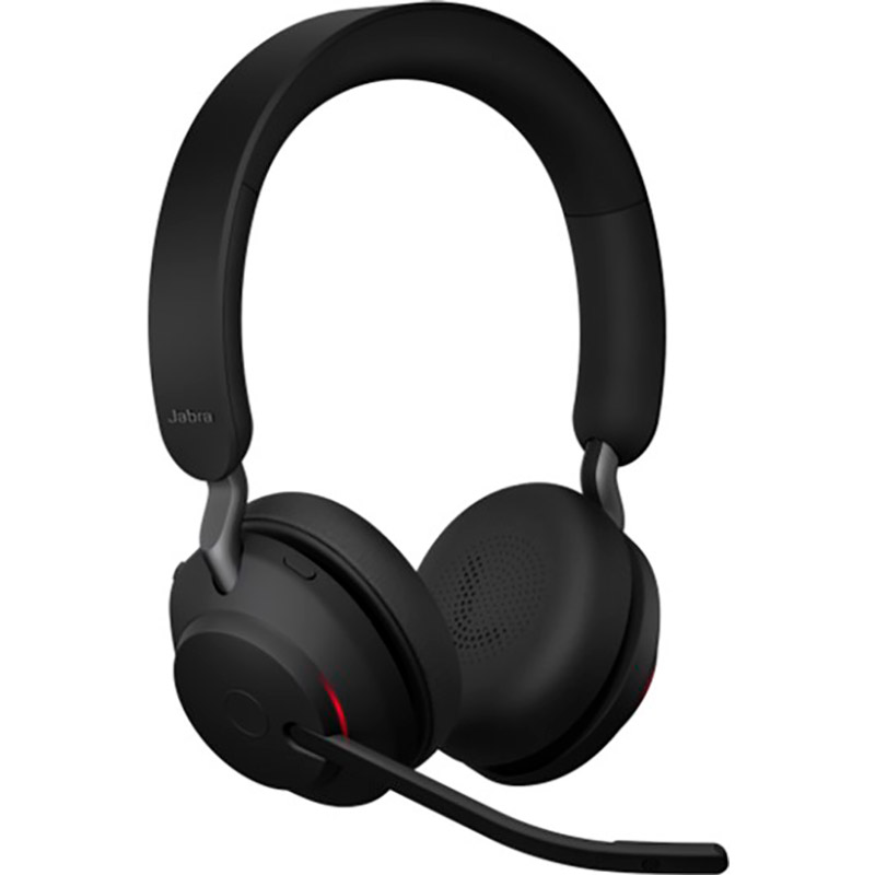 Гарнітура JABRA Evolve2 65 MS USB-A Stereo Black (26599-999-999) Кріплення дуга (над головою)