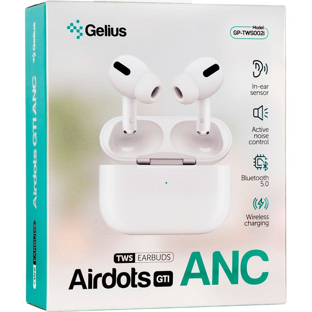 Внешний вид Гарнитура GELIUS Pro Airdots GTI ANC GP-TWS002i White (84869)