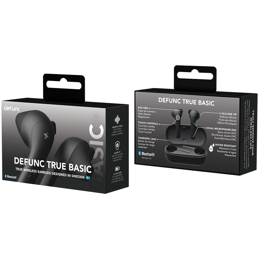 Зовнішній вигляд Гарнітура DEFUNC TRUE BASIC Black