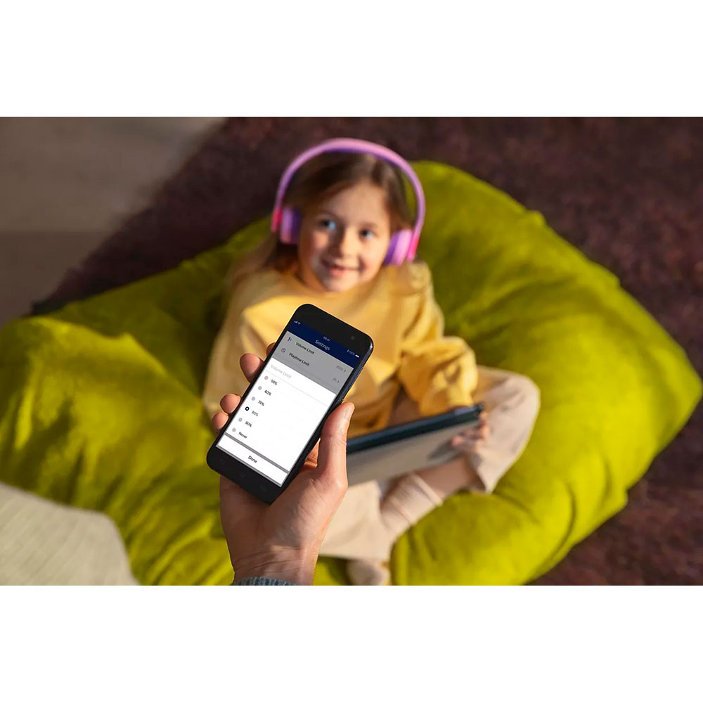 Фото Гарнітура Philips Kids TAK4206 On-ear Colored light panels Wireless Pink (TAK4206PK/00)