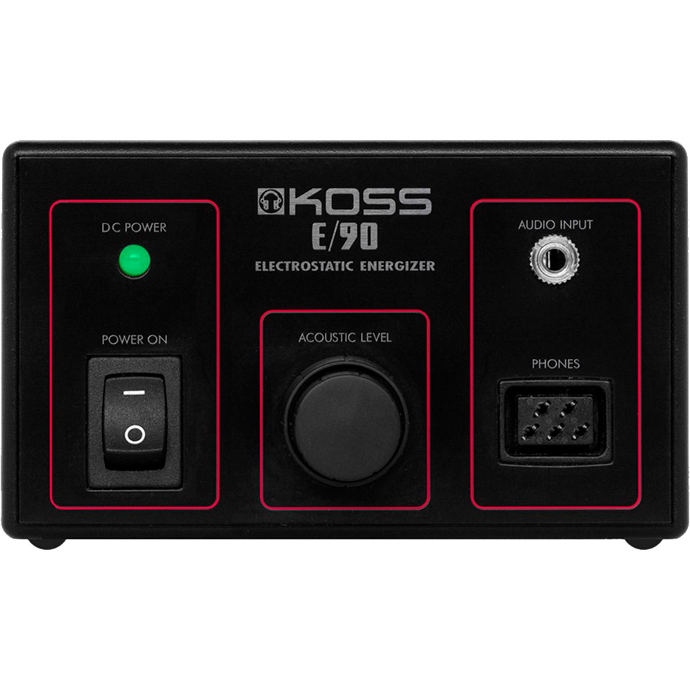 Наушники Koss ESP950 Electrostatic Transducers On-Ear (112136.101) Дополнительно В комплект входят: блок питания, батарейный блок, кожаный чехол, соединительные кабели и адаптер 120 В для переменного тока