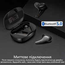 Гарнітура PROMATE Autonomy Black (autonomy.black)