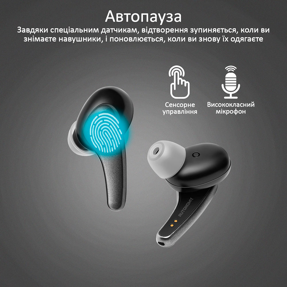 Зовнішній вигляд Гарнітура PROMATE Autonomy Black (autonomy.black)