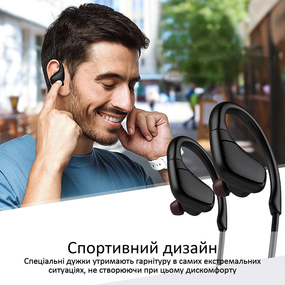 Зовнішній вигляд Гарнітура PROMATE Spirit Black (spirit.black)