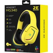 Гарнітура 2E GAMING HG340 RGB 3.5mm Yellow (2E-HG340YW)