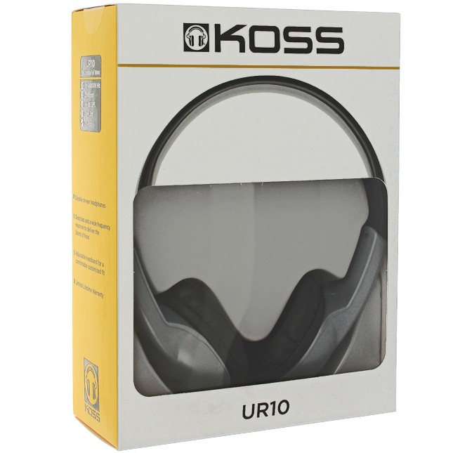 Наушники KOSS UR10 Over-Ear Silver (196990.101) Акустическое оформление закрытые