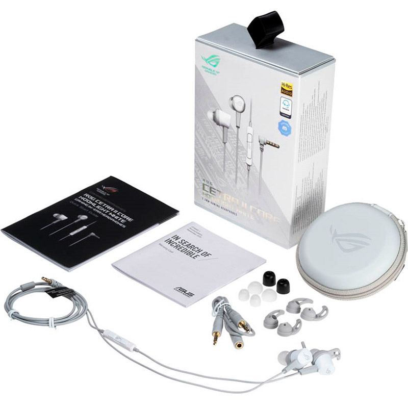 Фото Гарнітура ASUS ROG CETRA II CORE ML 3.5mm White (90YH0360-B2UA00)