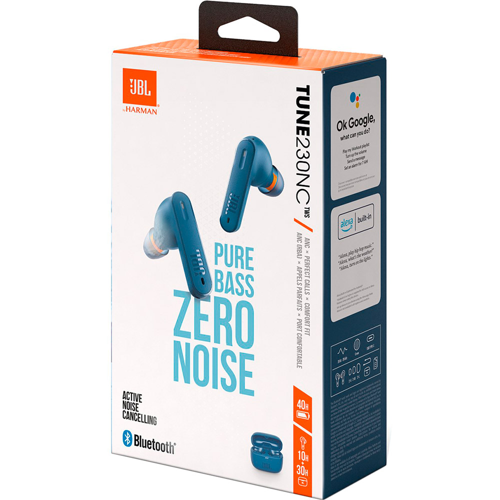 В Фокстрот Гарнитура JBL Tune 230 NC TWS Blue (JBLT230NCTWSBLU)