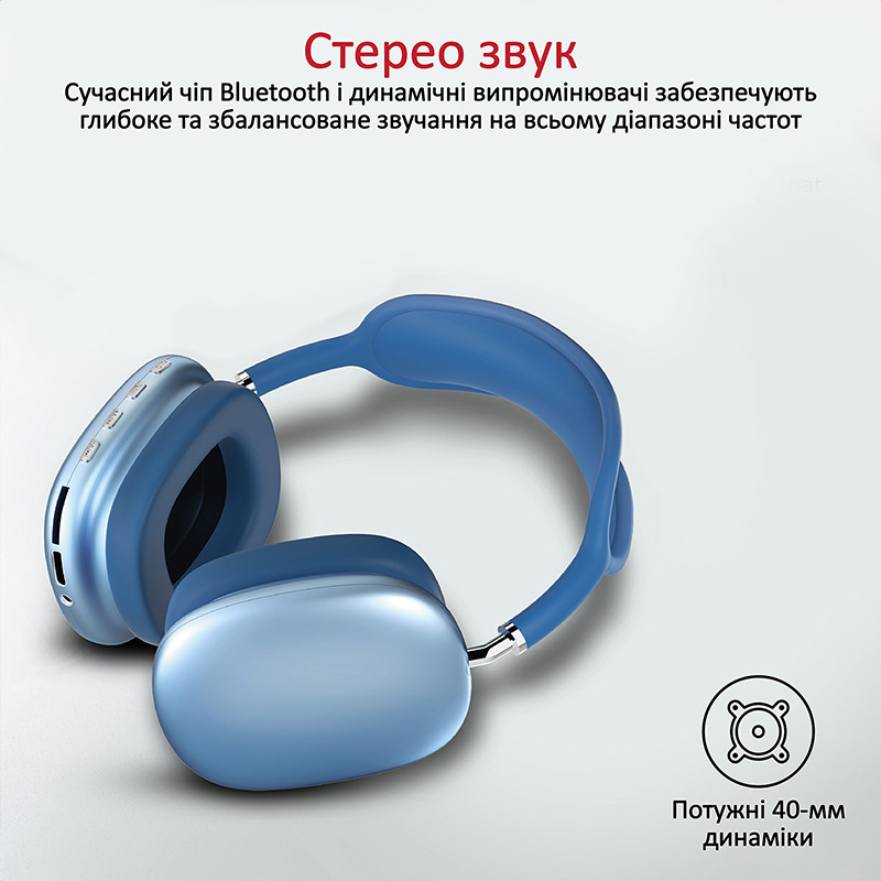 Гарнітура PROMATE AirBeat Blue (airbeat.blue) Вид гарнітура