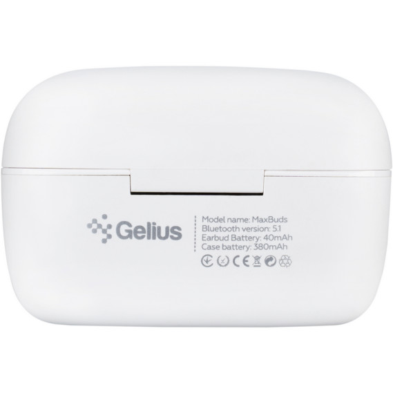 Зовнішній вигляд Гарнітура GELIUS MaxBuds GP-TWS025 White