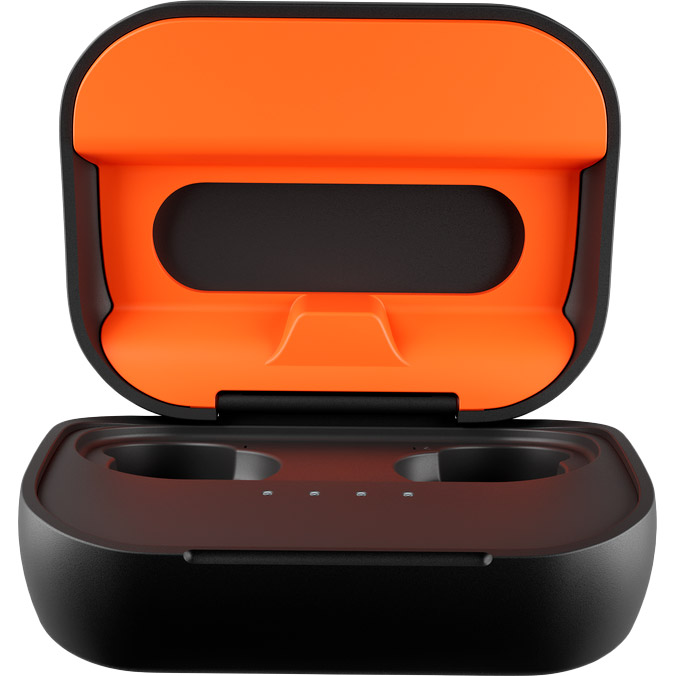 Гарнітура Skullcandy Grind Fuel TW True Black/Orange (S2GFW-P740) Кріплення TWS (без дроту)