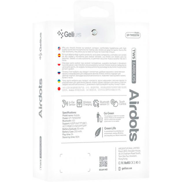 Покупка Гарнітура GELIUS Pro Airdots GP-TWS-001W White