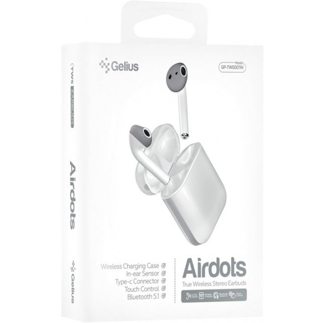 Замовити Гарнітура GELIUS Pro Airdots GP-TWS-001W White