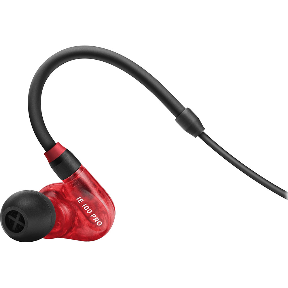 Гарнитура SENNHEISER IE 100 PRO Wireless Red (509173) Дополнительно Материал амбушюр: Силикон; Кабель: Двухсторонний; Тип излучателя: Динамический; Поддержка Bluetooth 5.0 и кодеков: SBC, AAC, AptX и AptX Low Latency