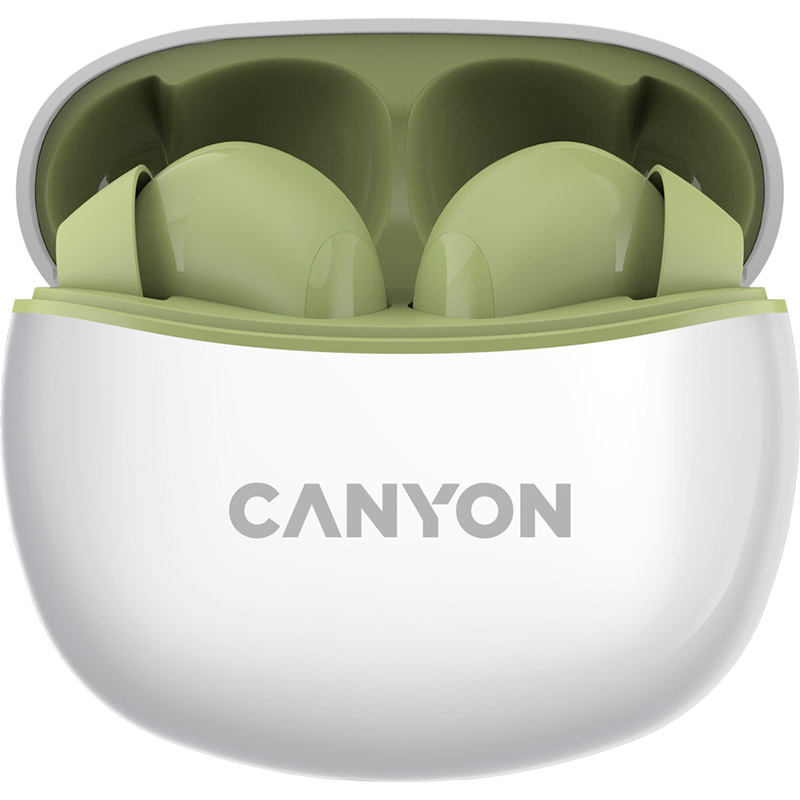 Гарнітура CANYON TWS-5 Bluetooth Green (CNS-TWS5GR)